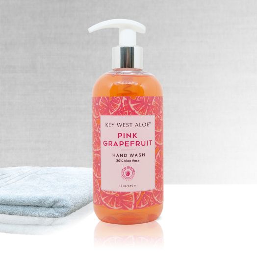 Pink Grapefruit Hand Wash, Made with 20% Lab Certified Aloe Vera